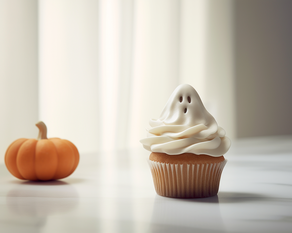 Cupcake fantasmi, tipici dolci per halloween