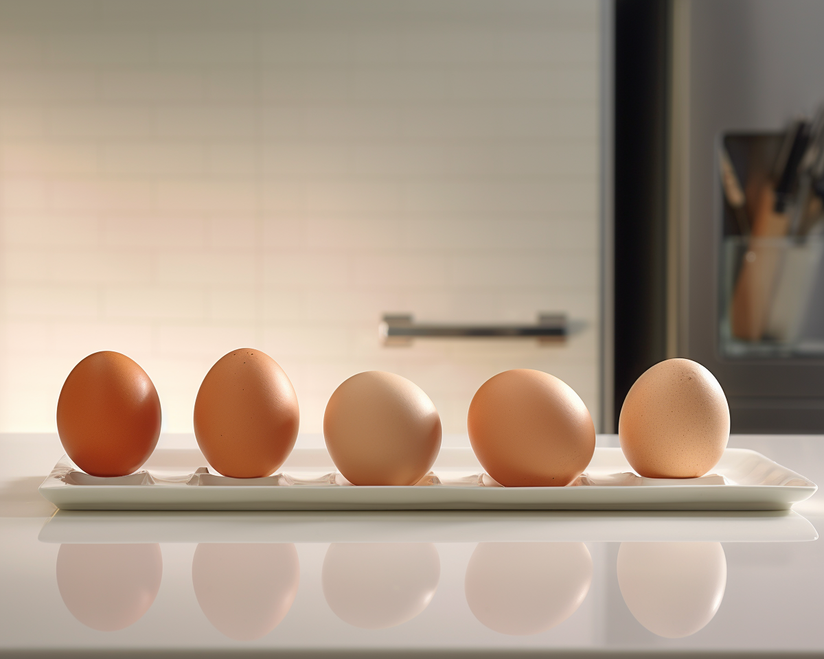 5 uova in fila